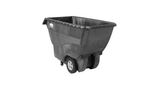 Rubbermaid FG101300BLA STRUCTURAL FOAM TILT TRUCK, STANDARD DUTY, 3/4 CUBIC YARD, BLACK