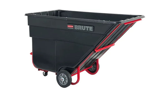 Rubbermaid FG102500BLA BRUTE ROTOMOLDED TILT TRUCK, STANDARD DUTY, 1.5 CUBIC YARD, BLACK