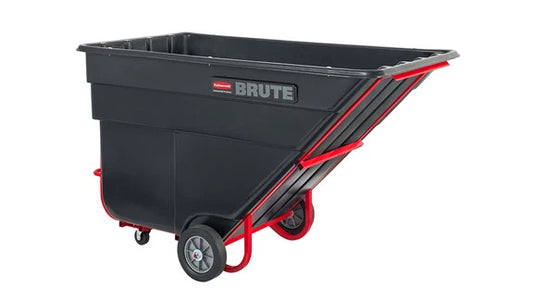 Rubbermaid FG104600BLA BRUTE ROTOMOLDED TILT TRUCK, HEAVY DUTY, 2.5 CUBIC YARD, BLACK