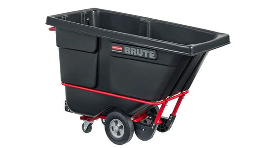 Rubbermaid FG130500BLA BRUTE ROTOMOLDED TILT TRUCK, STANDARD DUTY, 1/2 CUBIC YARD, BLACK