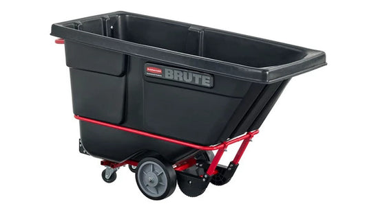 Rubbermaid FG130600BLA BRUTE ROTOMOLDED TILT TRUCK, HEAVY DUTY, 1/2 CUBIC YARD, BLACK