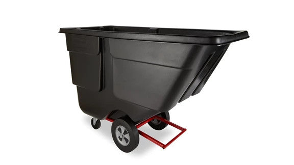 Rubbermaid FG131400BLA ROTOMOLDED TILT TRUCK, UTILITY DUTY, 1 CUBIC YARD, BLACK