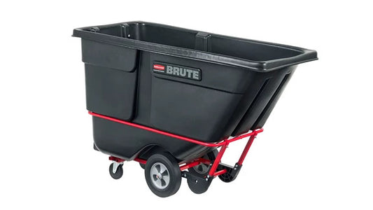 Rubbermaid FG131500BLA BRUTE ROTOMOLDED TILT TRUCK, STANDARD DUTY, 1 CUBIC YARD, BLACK