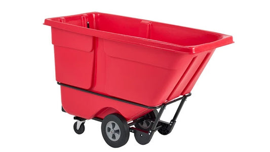 Rubbermaid FG131500RED ROTOMOLDED TILT TRUCK, STANDARD DUTY, 1 CUBIC YARD, RED