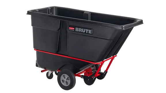 Rubbermaid FG131542BLA BRUTE ROTOMOLDED FORKLIFTABLE TILT TRUCK, STANDARD DUTY, 1 CUBIC YARD, BLACK