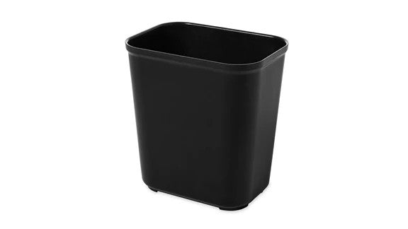 Rubbermaid FG254300BLA FIRE RESISTANT WASTEBASKET 28 QT BLACK