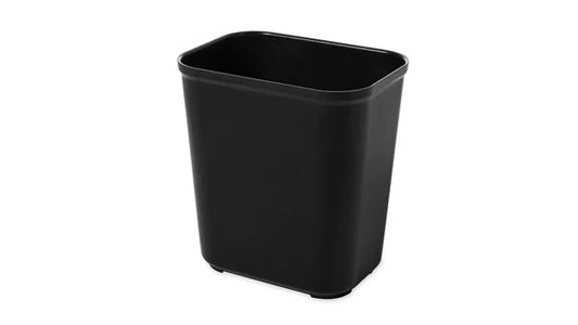 Rubbermaid FG254300BLA FIRE RESISTANT WASTEBASKET 28 QT BLACK