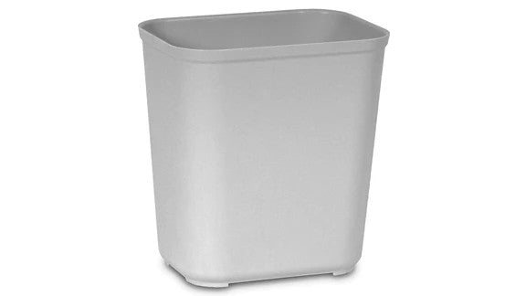 Rubbermaid FG254300GRAY FIRE RESISTANT WASTEBASKET 28 QT GRAY