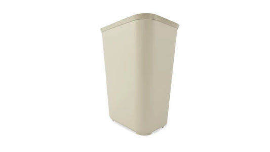 Rubbermaid FG254400BEIG FIRE RESISTANT WASTEBASKET 40 QT BEIGE