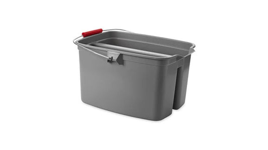 Rubbermaid FG262888GRAY 19 QT DOUBLE PAIL, GRAY