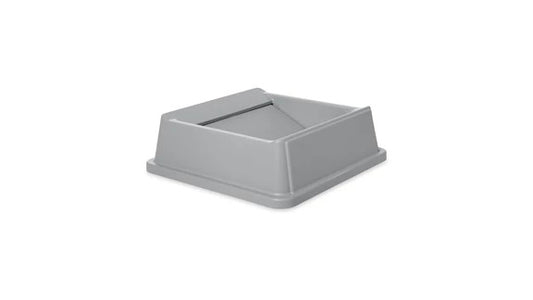 Rubbermaid FG266400GRAY UNTOUCHABLE® SQUARE SWING LID GRAY