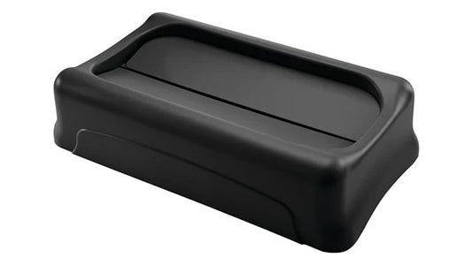 Rubbermaid FG267360BLA SLIM JIM® SWING LID BLACK