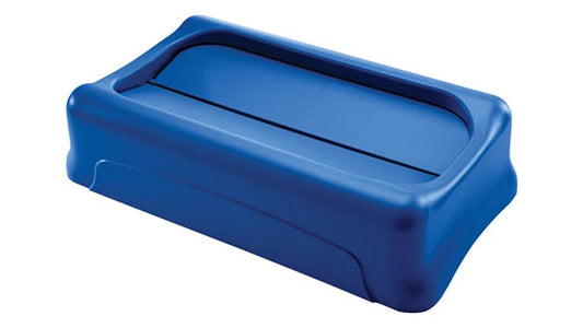 Rubbermaid FG267360BLUE SLIM JIM® SWING LID BLUE