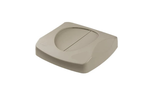 Rubbermaid FG268988BEIG UNTOUCHABLE® 23 GAL SQUARE SWING LID BEIGE