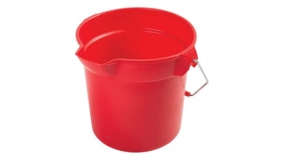 Rubbermaid FG296300RED 10 QT ROUND BUCKET, RED