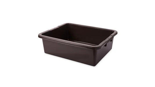 Rubbermaid FG335100BRN UNDIVIDED BUS/UTILITY BOX 7.6 GAL BROWN