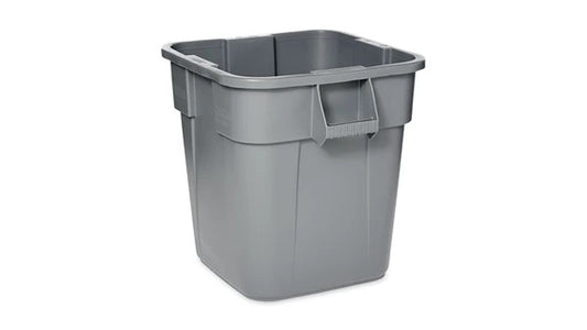 Rubbermaid FG352600GRAY BRUTE® 28 GAL SQUARE CONTAINER GRAY