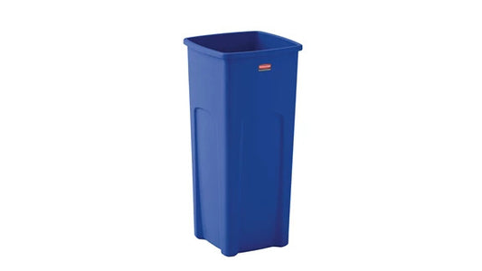 Rubbermaid FG356973BLUE UNTOUCHABLE® 23 GAL SQUARE RECYCLING BLUE