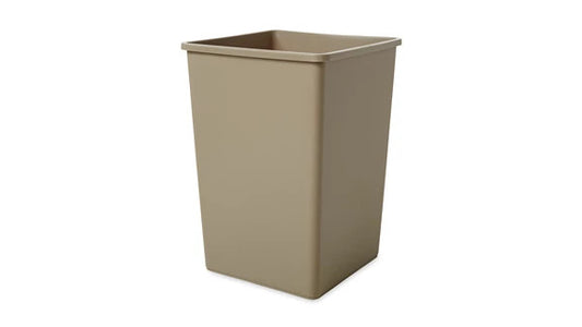 Rubbermaid FG395800BEIG UNTOUCHABLE® 35 GAL SQUARE BEIGE