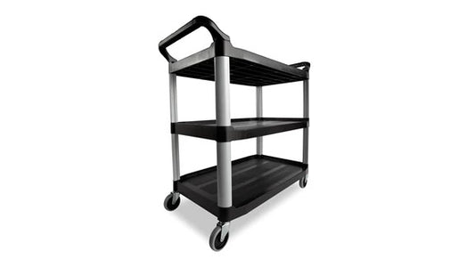 Rubbermaid FG409100BLA XTRA„ UTILITY CART, OPEN SIDED, 300 LB. CAPACITY, BLACK