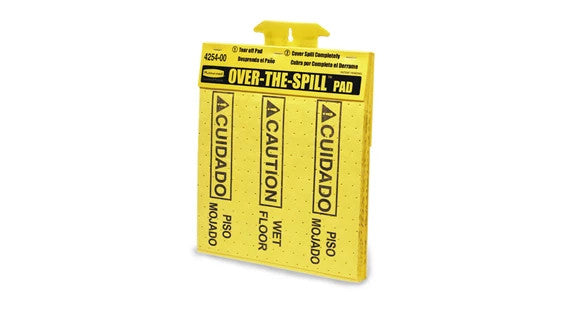 Rubbermaid FG425400YEL OVER THE SPILL® PADS TABLET, YELLOW