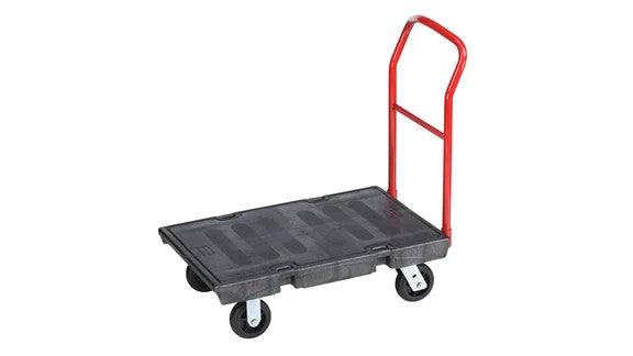 Rubbermaid FG440300BLA HEAVY DUTY PLATFORM TRUCK, 24" X 36" WITH 6" TPR CASTERS