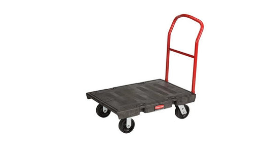 Rubbermaid FG440600BLA HEAVY DUTY PLATFORM TRUCK, 24" X 36" WITH 6" POLYOLEFIN CASTERS