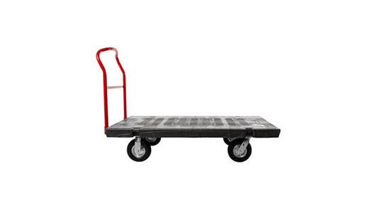 Rubbermaid FG447100BLA HEAVY DUTY PLATFORM TRUCK, 30" X 60" WITH 8" POLYOLEFIN CASTERS