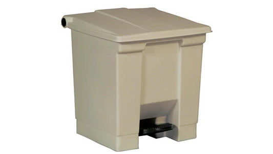 Rubbermaid FG614300BEIG LEGACY STEP-ON CONTAINER 8 GAL BEIGE