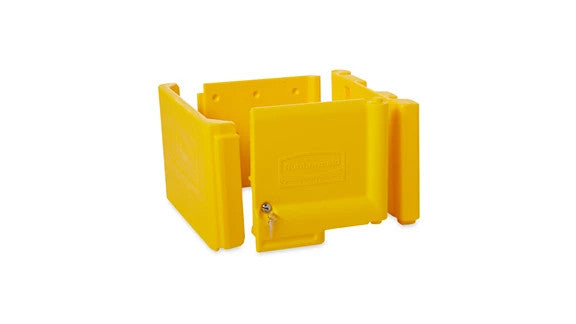 Rubbermaid FG618100YEL LOCKING CABINENT DOORS, YELLOW