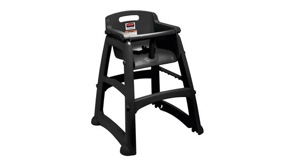 Rubbermaid FG780608BLA STURDY CHAIR„ HIGH CHAIR WITHOUT WHEELS BLACK