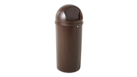 Rubbermaid FG816088BRN MARSHAL® CLASSIC CONTAINER, 15 GAL, BROWN