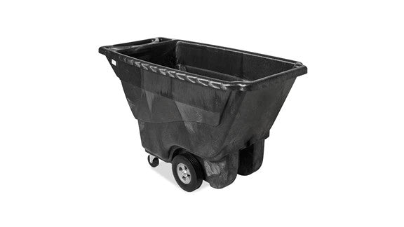 Rubbermaid FG9T1400BLA STRUCTURAL FOAM TILT TRUCK, STANDARD DUTY, 1/2 CUBIC YARD, BLACK