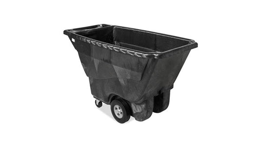 Rubbermaid FG9T1400BLA STRUCTURAL FOAM TILT TRUCK, STANDARD DUTY, 1/2 CUBIC YARD, BLACK