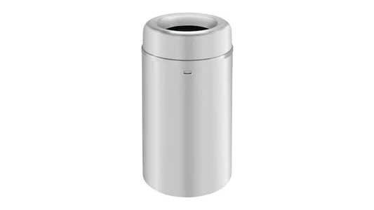 Rubbermaid FGAOT30SAPL CROWNE OPEN TOP 30 GAL SATIN ALUMINUM