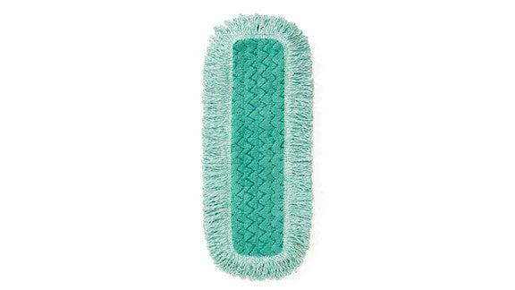 Rubbermaid FGQ41800GR00 HYGEN„ 18" MICROFIBER DUST PAD, FRINGE, GREEN