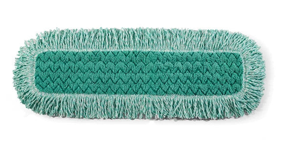 Rubbermaid FGQ42600GR00 HYGEN„ 24" MICROFIBER DUST PAD, FRINGE, GREEN