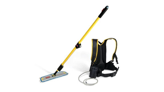 Rubbermaid FGQ97900YL00 FLOW„ MICROFIBER FLAT MOP FINISH KIT, YELLOW