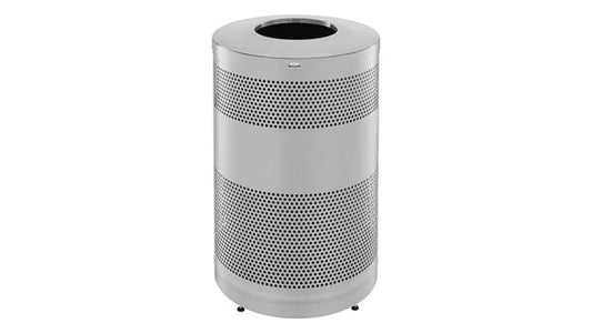 Rubbermaid FGS55ETSMPLBK CLASSICS OPEN TOP 51 GAL STARDUST SILVER METALLIC