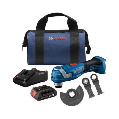 Bosch GOP18V-34B12 18V Brushless Starlock® Oscillating Kit w/ (1) 2 Ah Standard Power Battery