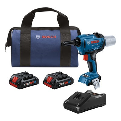 Bosch GRG18V-3600CB24 18V Brushless Rivet Gun w/ (2) CORE18V® 4 Ah Advanced Power Battery