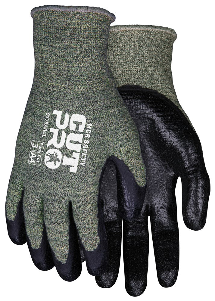 MCR Safety 9379ARCS MCR Safety Cut Pro® 13-Gauge Kevlar® and Synthetic Shell Cut Resistant Work Gloves APG Coated Palm and Fingertips (1 Pair)
