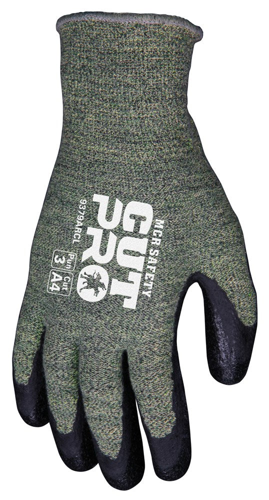 MCR Safety 9379ARCS MCR Safety Cut Pro® 13-Gauge Kevlar® and Synthetic Shell Cut Resistant Work Gloves APG Coated Palm and Fingertips (1 Pair)