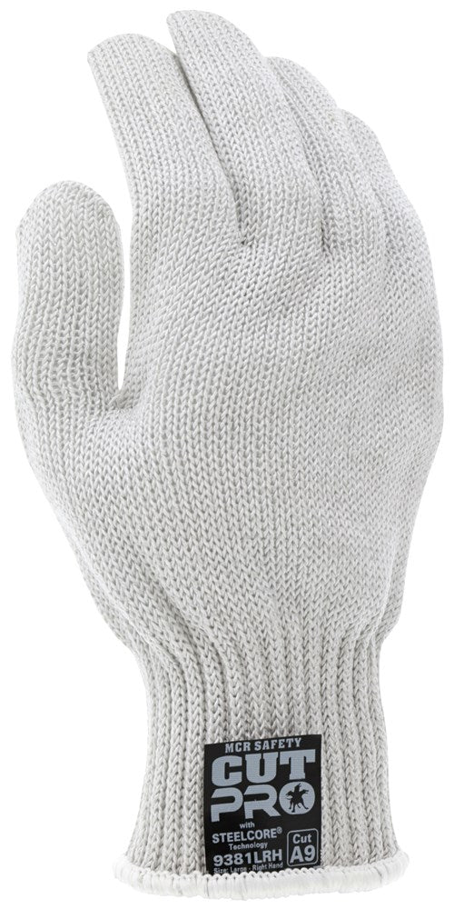 MCR Safety 9381XRH MCR Safety Steelcore® ll 7-Gauge Cut-Resistant Work Gloves Polyester-Wrapped Stainless Steel PVC Blocks on One Side (1 EA)