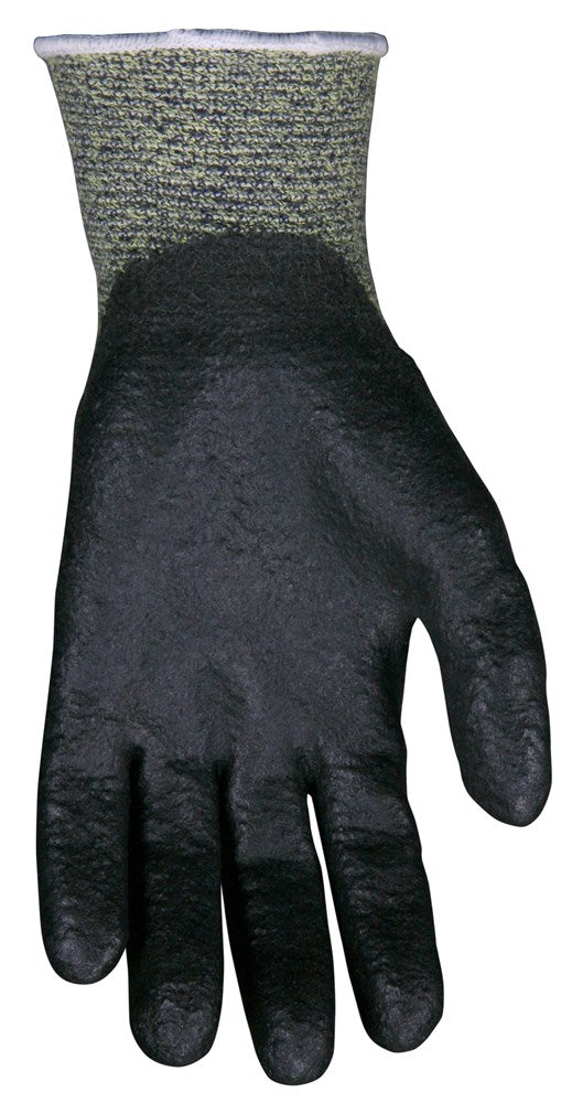 MCR Safety 9389PVL MCR Safety Cut Pro® 13-Gauge Kevlar® / Steel Shell Cut Resistant Work Gloves HPT Coated Palm and Fingertips (1 DZ)