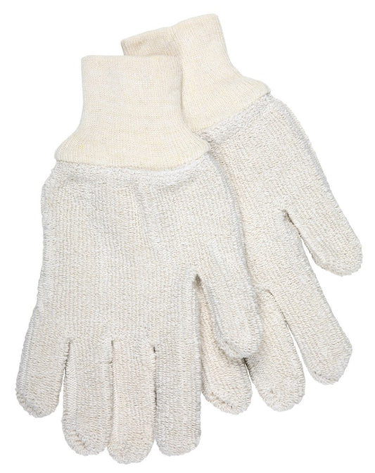 MCR Safety 9403KM Terrycloth Work Gloves 24-Ounce Heavyweight Loop-Out Fabric Seamless and Reversible Comfortable Knit Wrist (1 DZ)