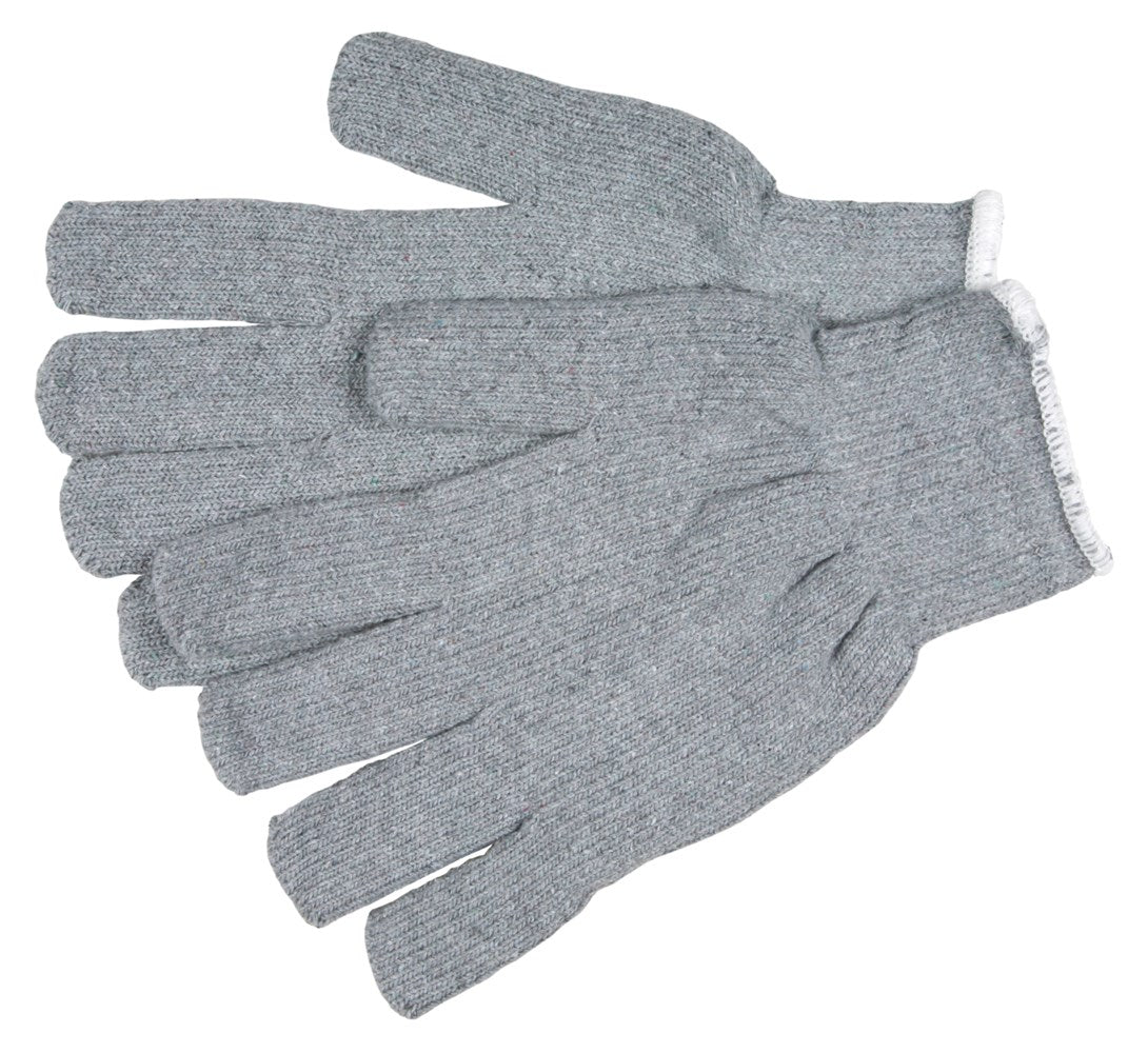 MCR Safety 9413KM Gray Terrycloth Work Gloves 16-Ounce Regular Weight Loop-In Fabric Seamless and Reversible Comfortable Knit Wrist (1 DZ)