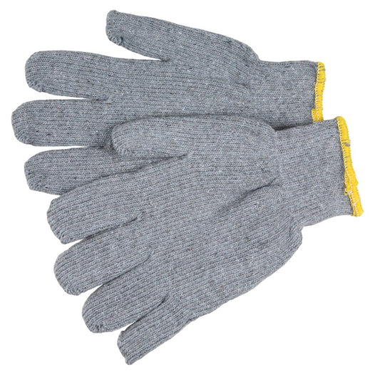 MCR Safety 9414KM Gray Terrycloth Work Gloves 16-Ounce Regular Weight Loop-In Fabric Seamless and Reversible Comfortable Knit Wrist Size Small (1 DZ)