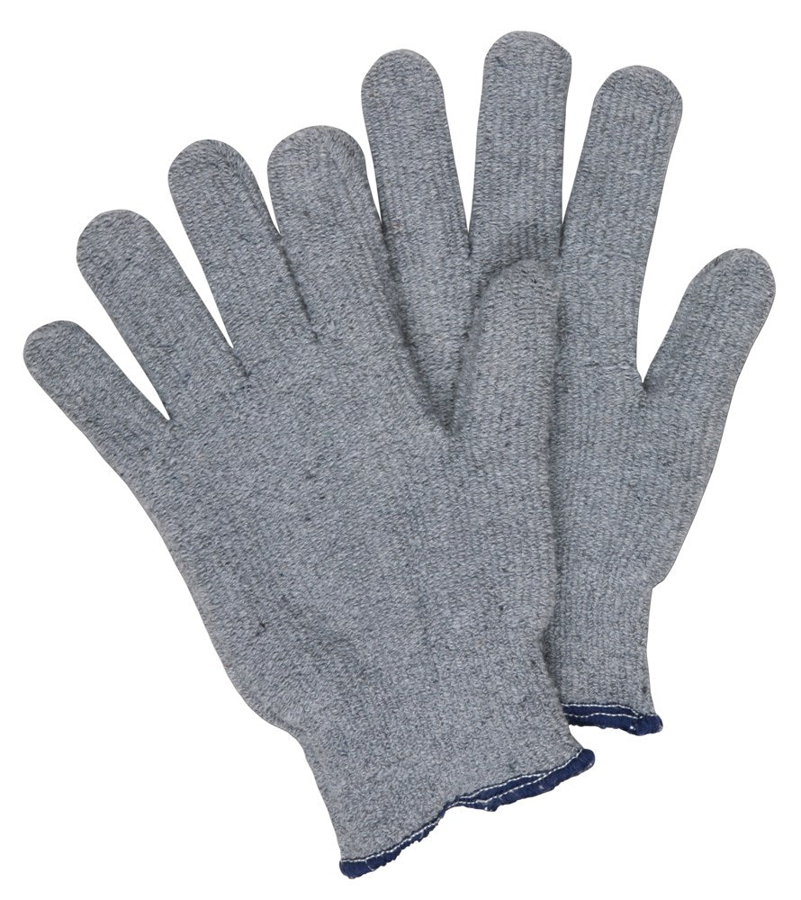 MCR Safety 9428KM Gray Terrycloth Work Gloves 14 Ounce Regular Weight Loop-out Fabric Seamless and Reversible Comfortable Knit Wrist (1 DZ)