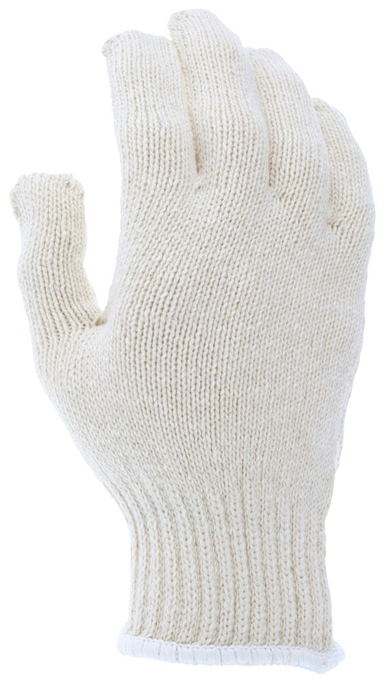 MCR Safety 9506MM String Knit Work Gloves 7-Gauge Heavyweight Natural 100% Cotton Hemmed (1 DZ)
